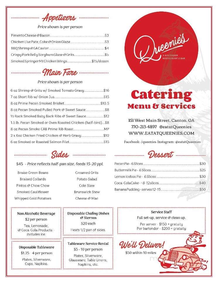 Queenie's - Canton, GA menu_pic