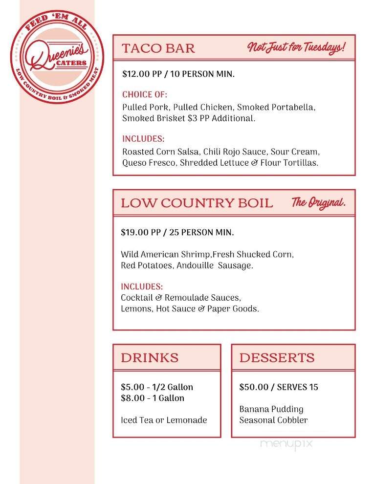 Queenie's - Canton, GA menu_pic