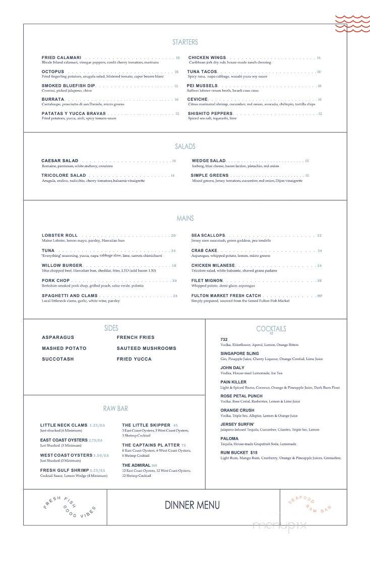 Trama's at One Willow - Highlands, NJ menu_pic