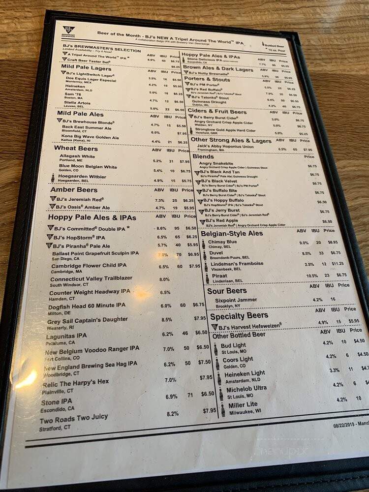 BJ's Restaurant & Brewhouse - Manchester, CT