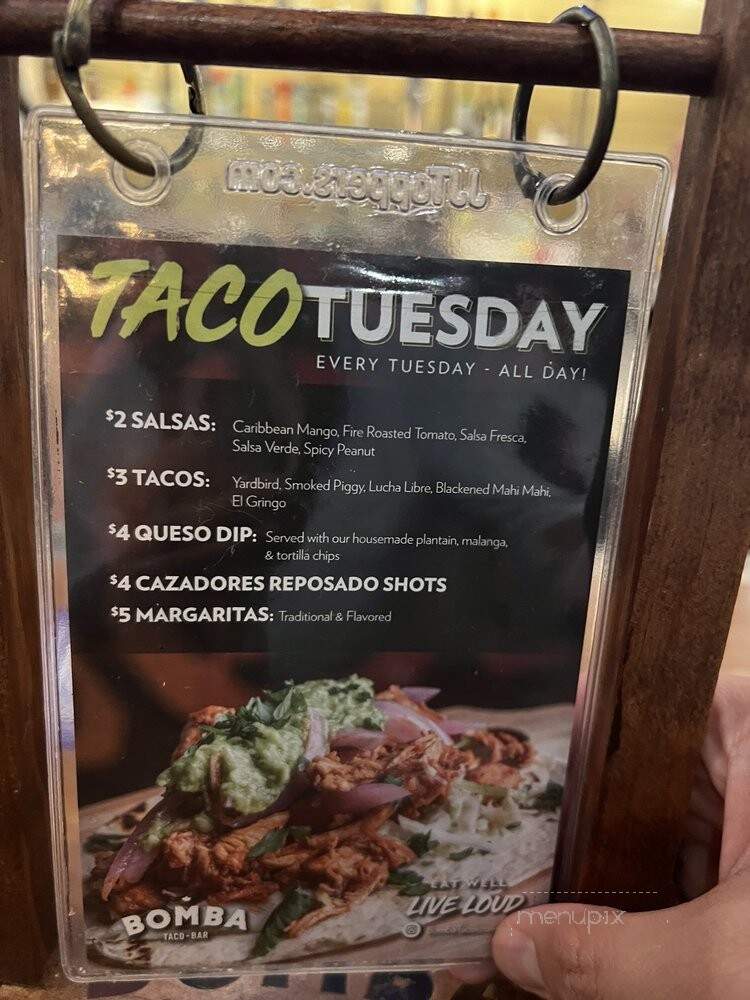 Bomba Taco + Bar - Malvern, PA menu_pic