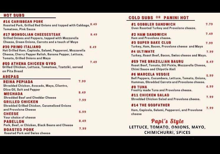 Lil Papi's International Deli - Concord, NC menu_pic