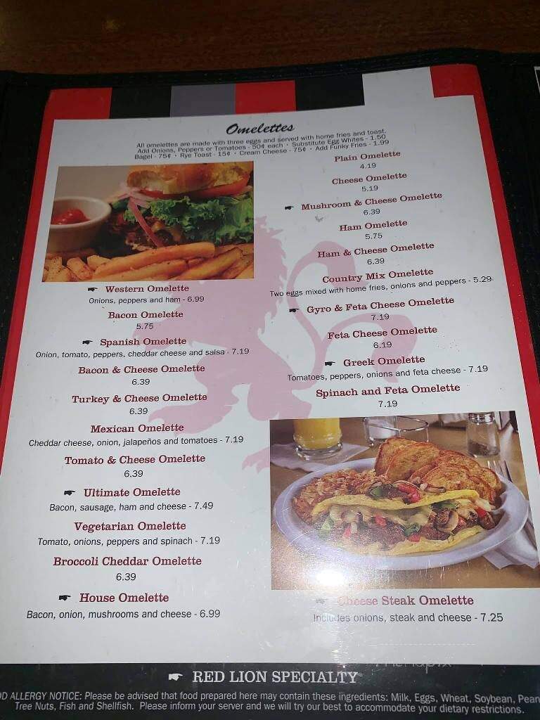 Red Lion Corner Cafe - Red Lion, PA menu_pic