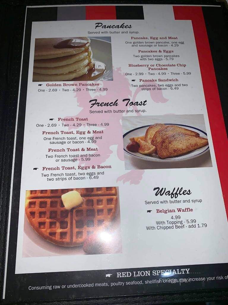 Red Lion Corner Cafe - Red Lion, PA menu_pic