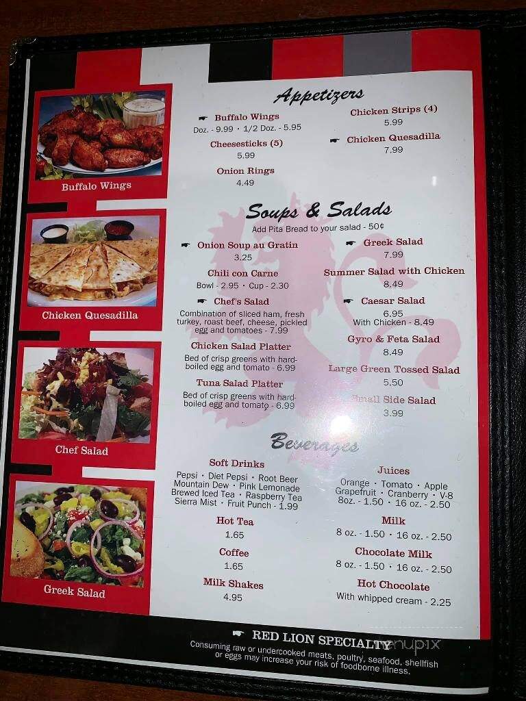 Red Lion Corner Cafe - Red Lion, PA menu_pic