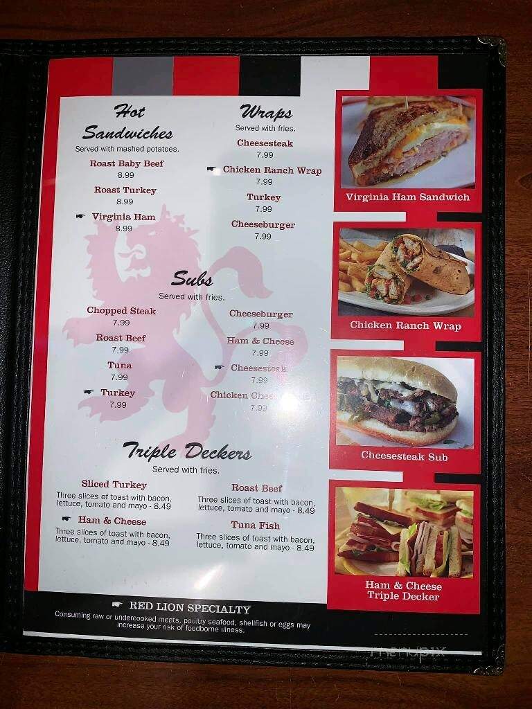 Red Lion Corner Cafe - Red Lion, PA menu_pic