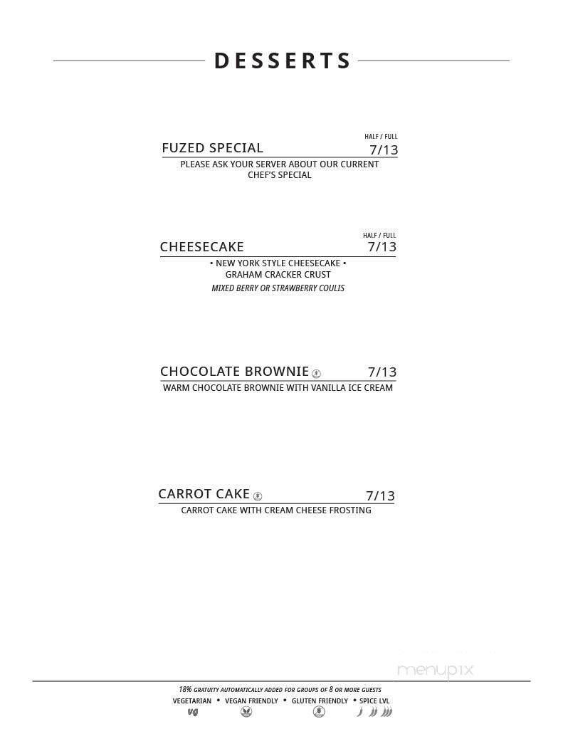 Fuzed Kitchen + Bar - Edmonton, AB menu_pic