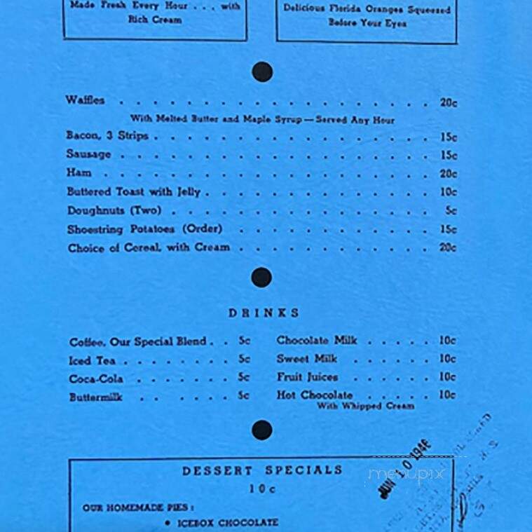 Little Blue Menu - Nashville, TN menu_pic