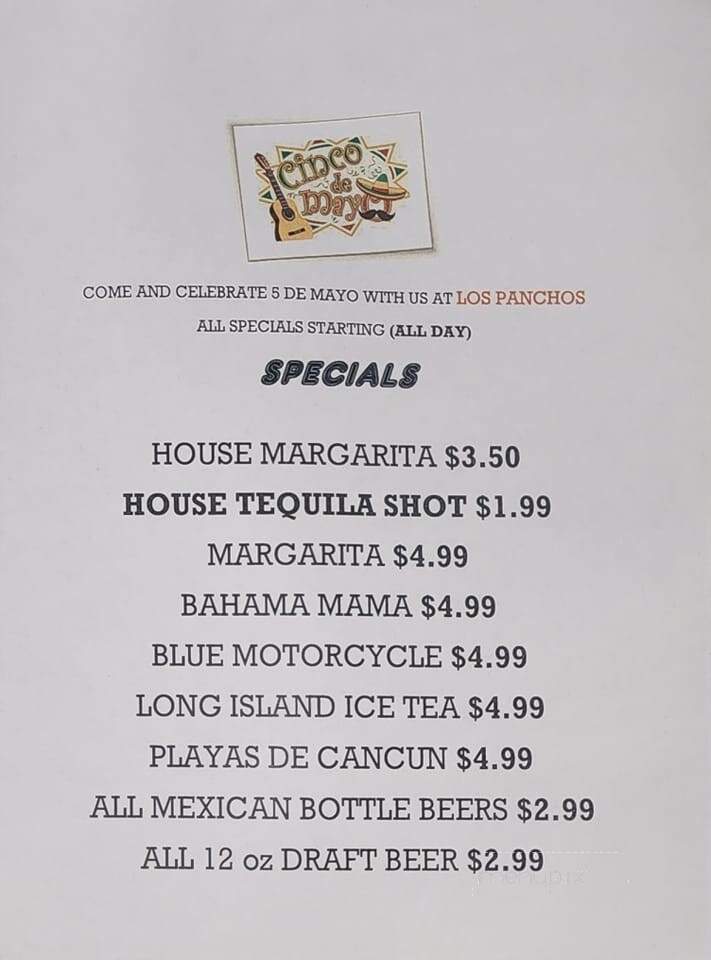 Los Panchos - Richmond, VA menu_pic