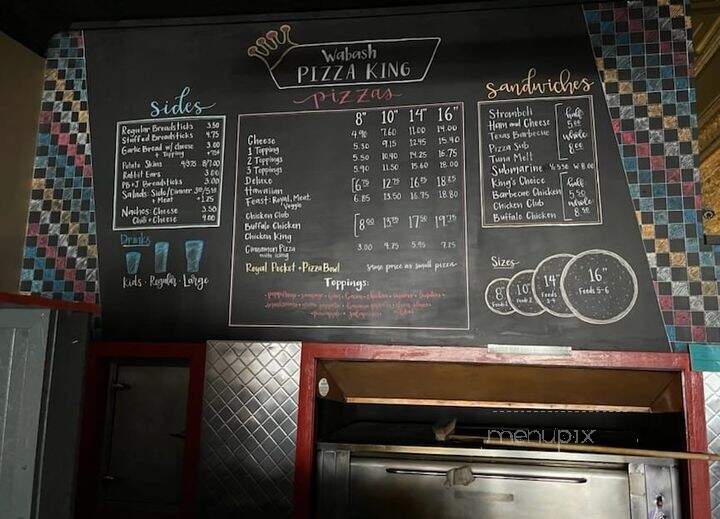 Pizza King - Wabash, IN menu_pic