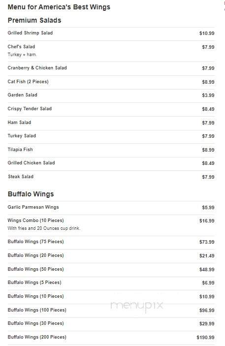 America's Best Wings - Rosedale, MD menu_pic