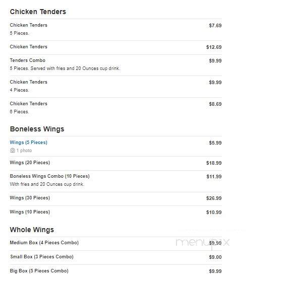 America's Best Wings - Rosedale, MD menu_pic