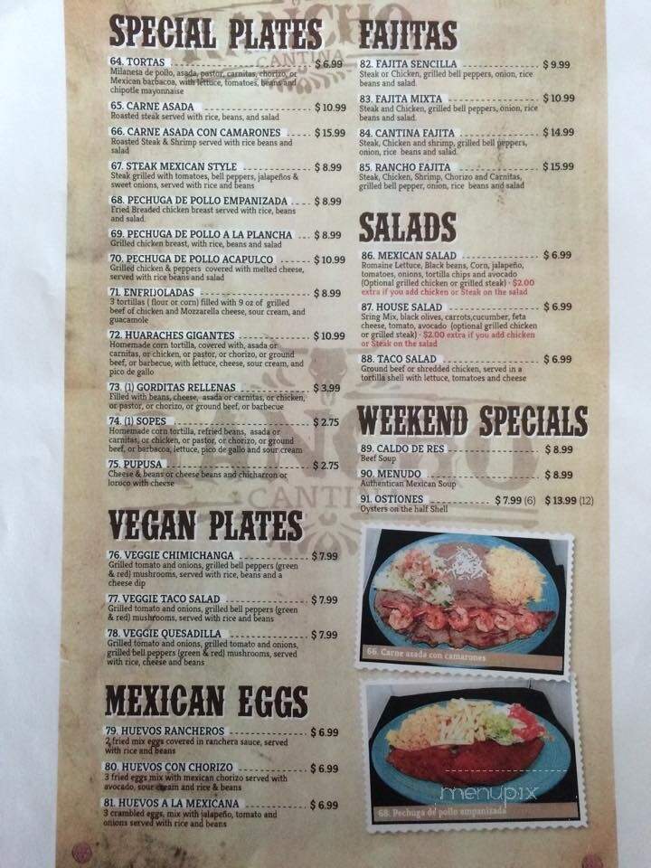 Rancho Cantina - Hendersonville, TN menu_pic
