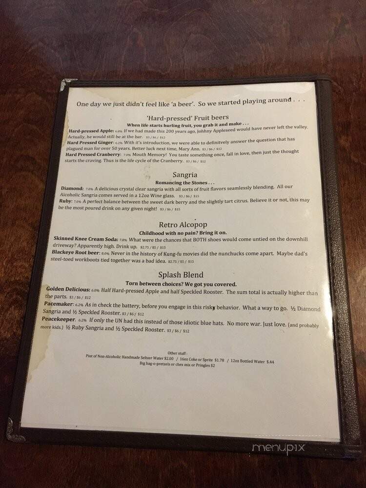 Queen City Brewing - Staunton, VA menu_pic