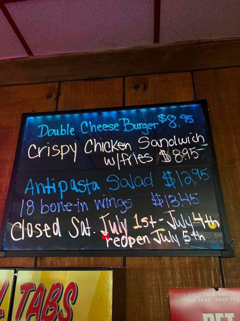 Hide A Way - Canton, OH menu_pic