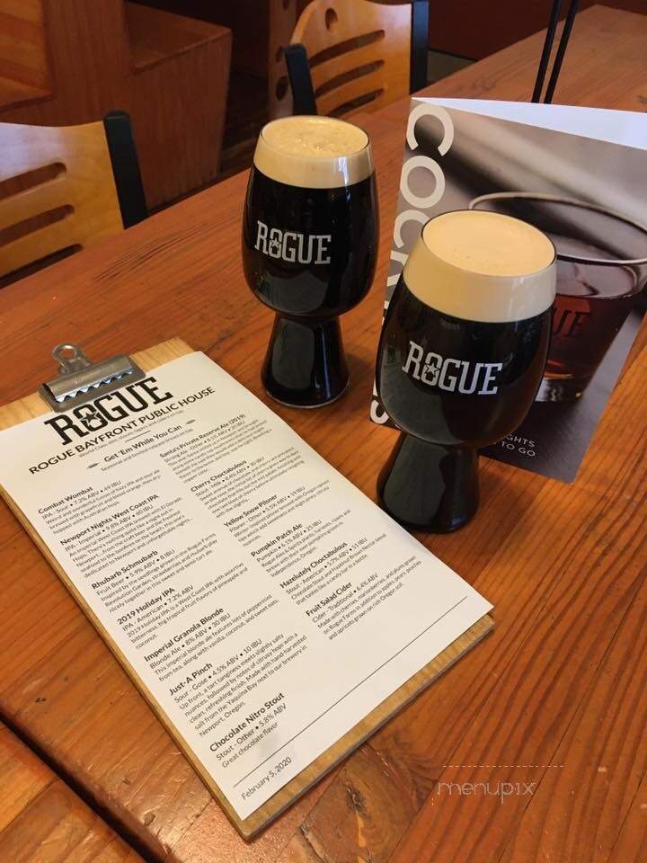 Rogue Ales Brewery - Newport, OR menu_pic