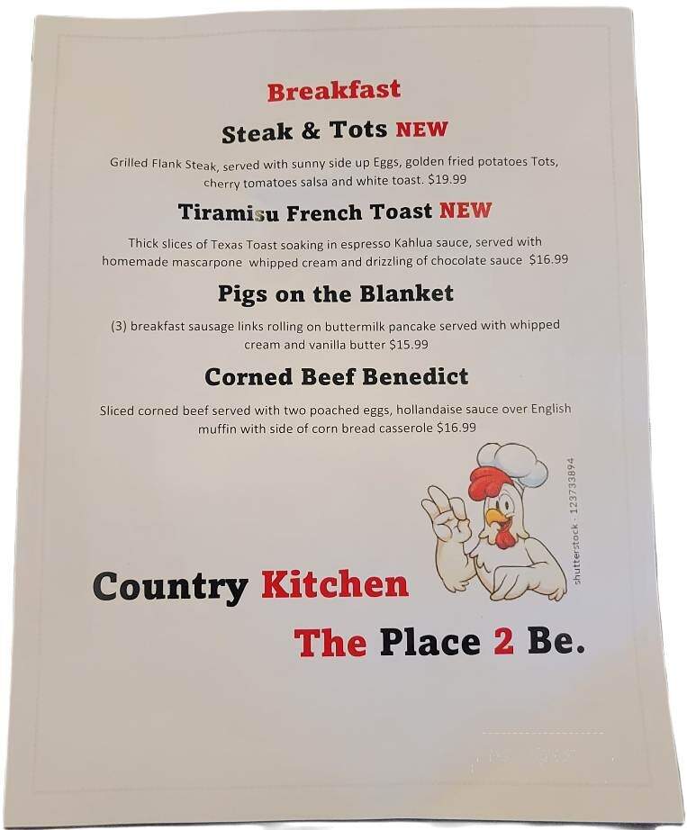 Country Kitchen - Brewster, NY menu_pic