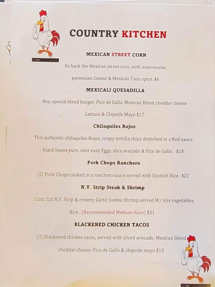 Country Kitchen - Brewster, NY menu_pic