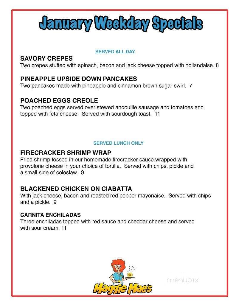 Maggie Mae's on the Bluffs - Belleair Bluffs, FL menu_pic