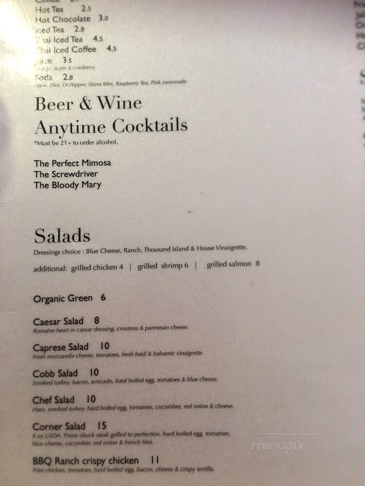 Corner Cafe - Victorville, CA menu_pic