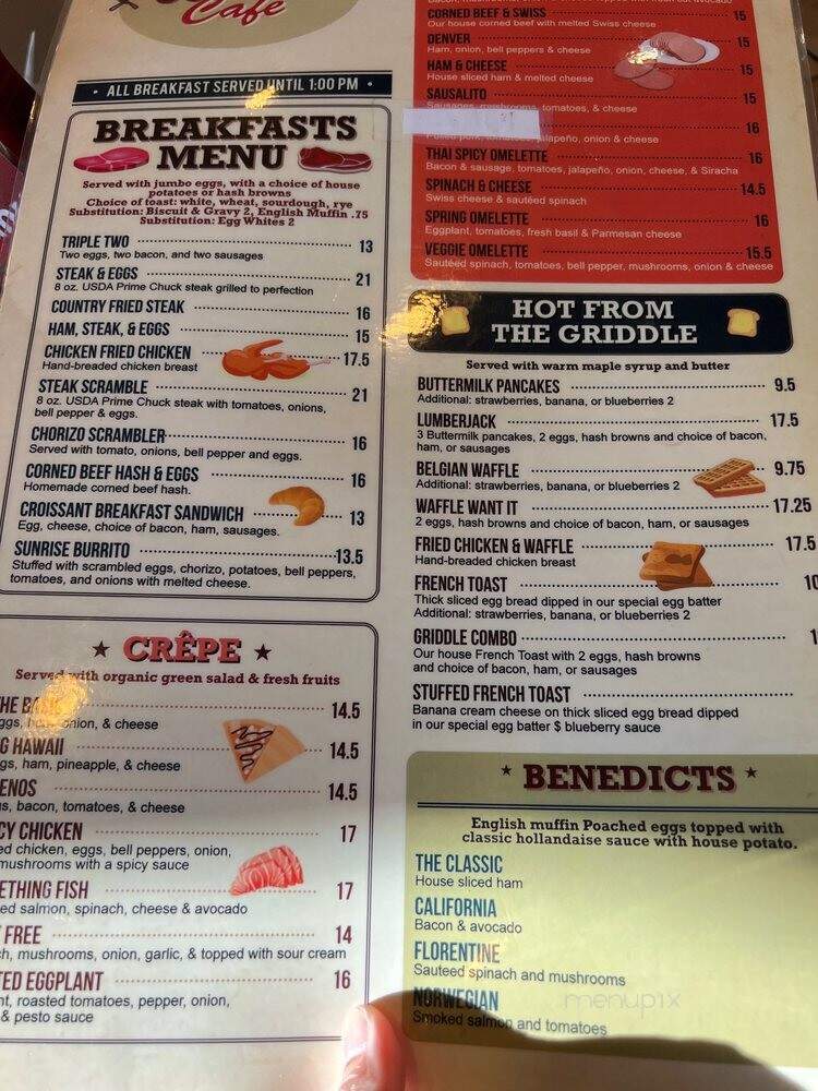 Corner Cafe - Victorville, CA menu_pic