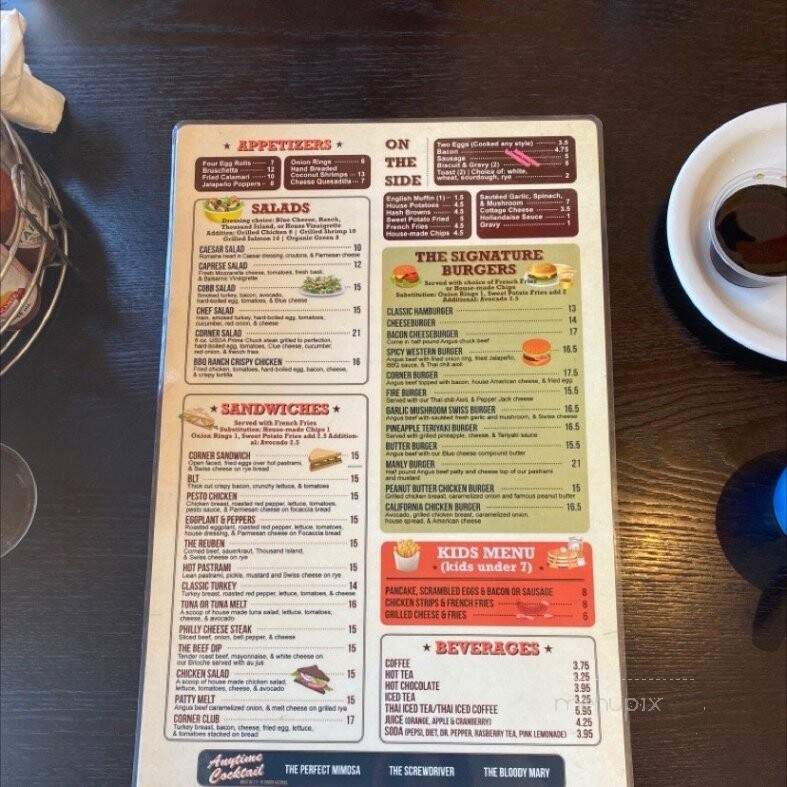 Corner Cafe - Victorville, CA menu_pic