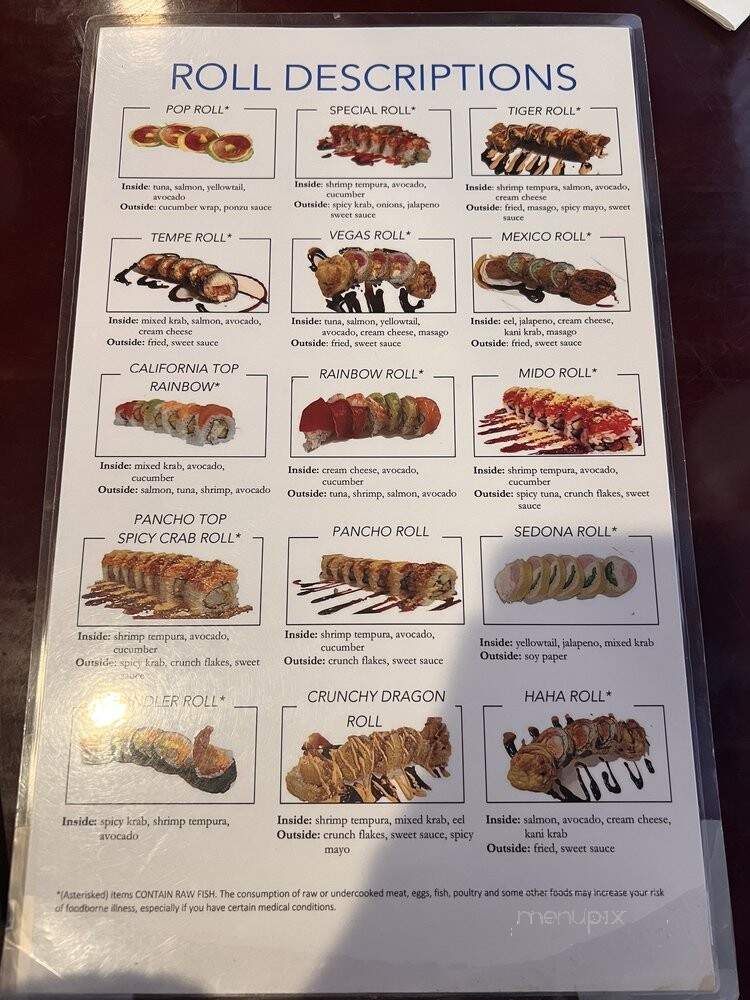 Mido Sushi - Chandler, AZ menu_pic