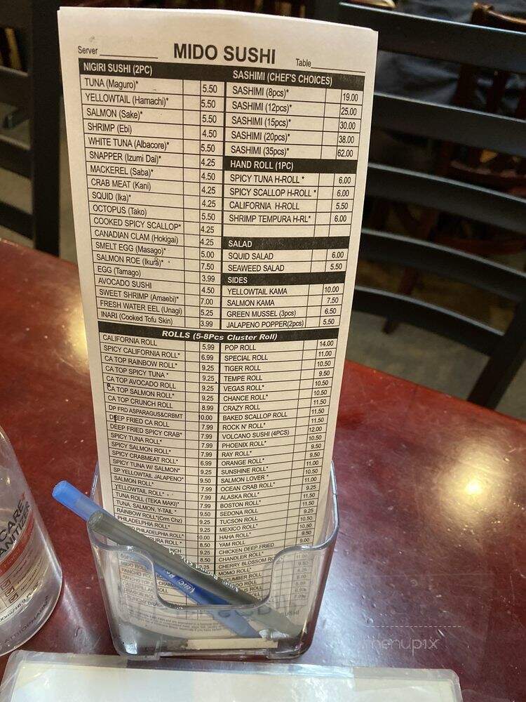 Mido Sushi - Chandler, AZ menu_pic
