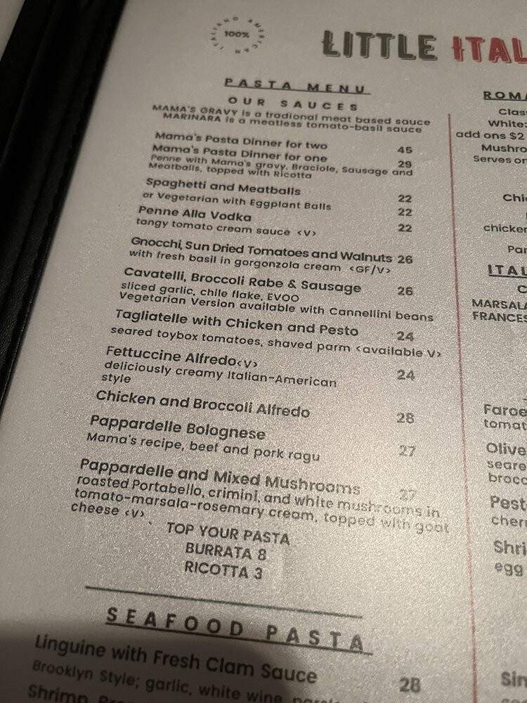 Frank Guidos Little Italy - Kingston, NY menu_pic
