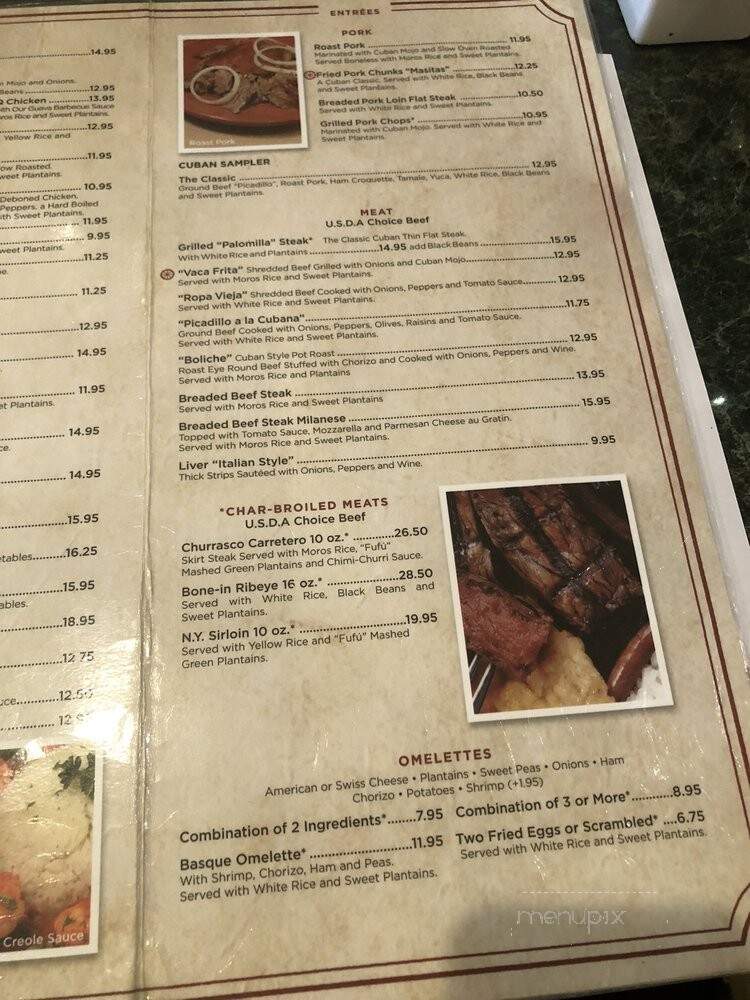 La Carreta Restaurant - Pembroke Pines, FL menu_pic