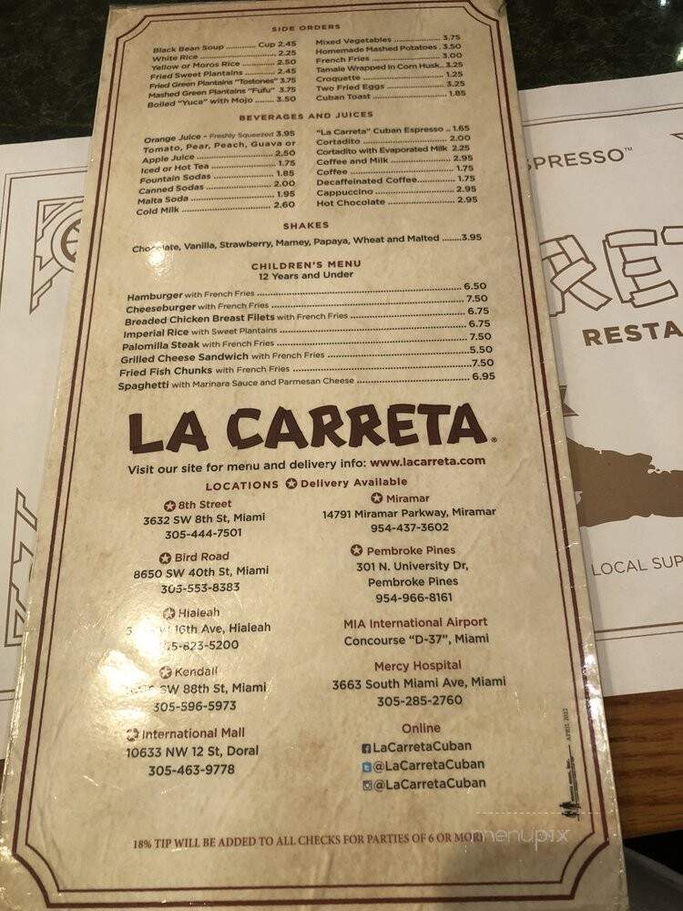 La Carreta Restaurant - Pembroke Pines, FL