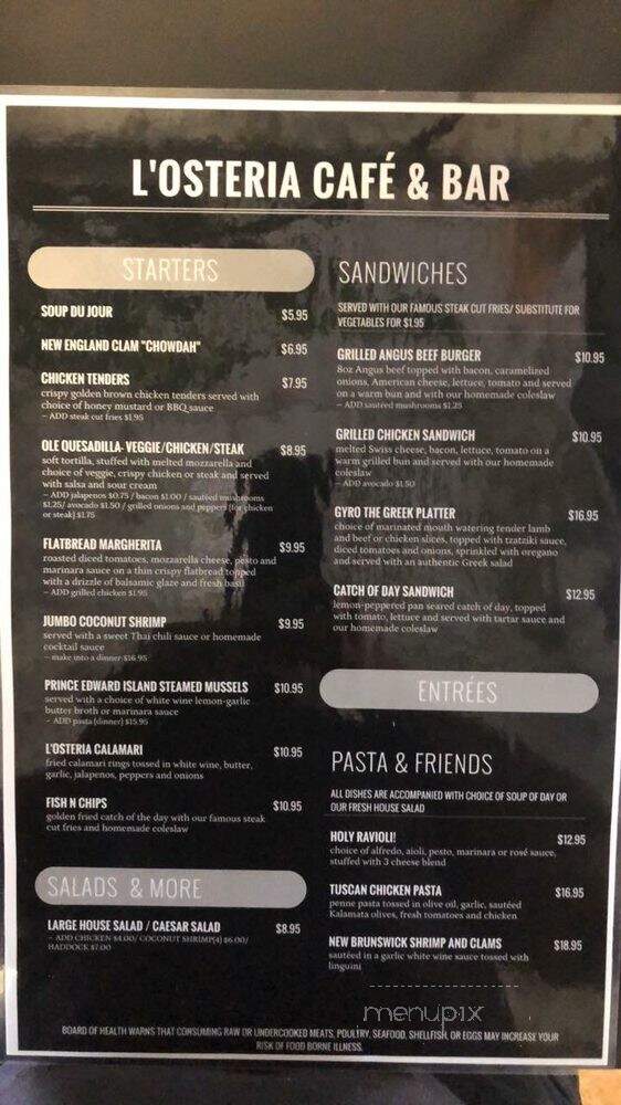 L'Osteria At Village Walk - Naples, FL menu_pic
