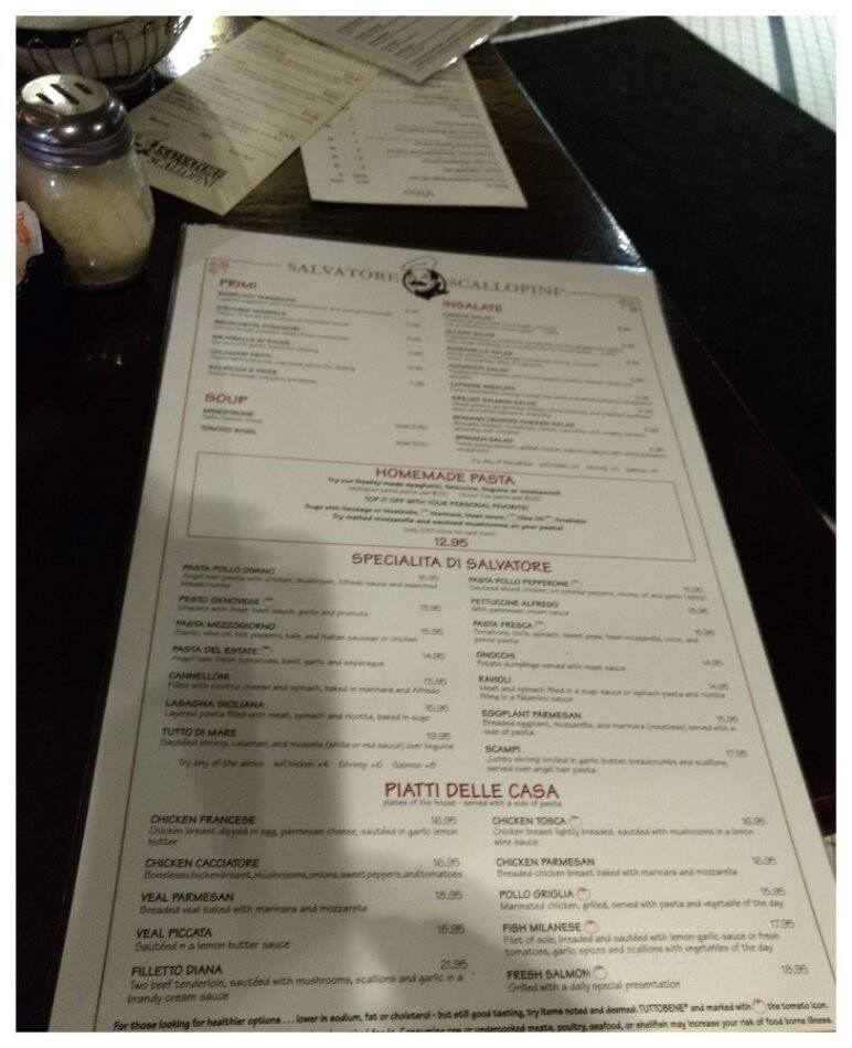 Salvatore Scallopini Italian - Eastpointe, MI menu_pic