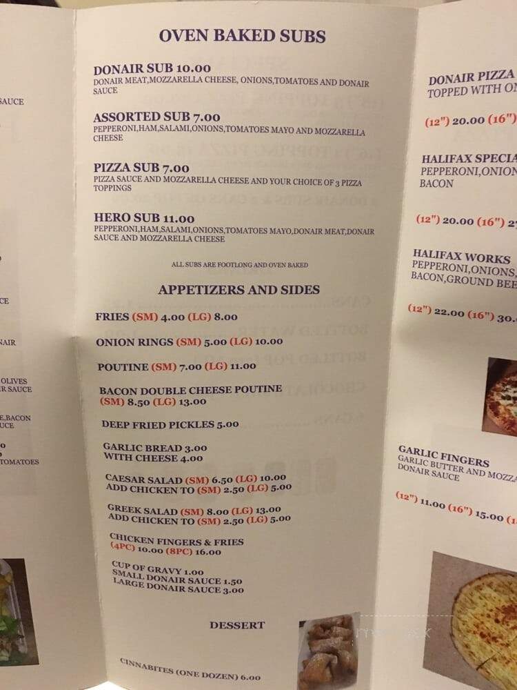 Halifax Donair - Milton, ON menu_pic