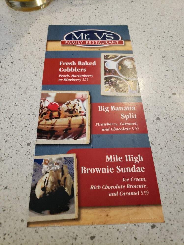 Mr V's Restaurant - Caldwell, ID menu_pic