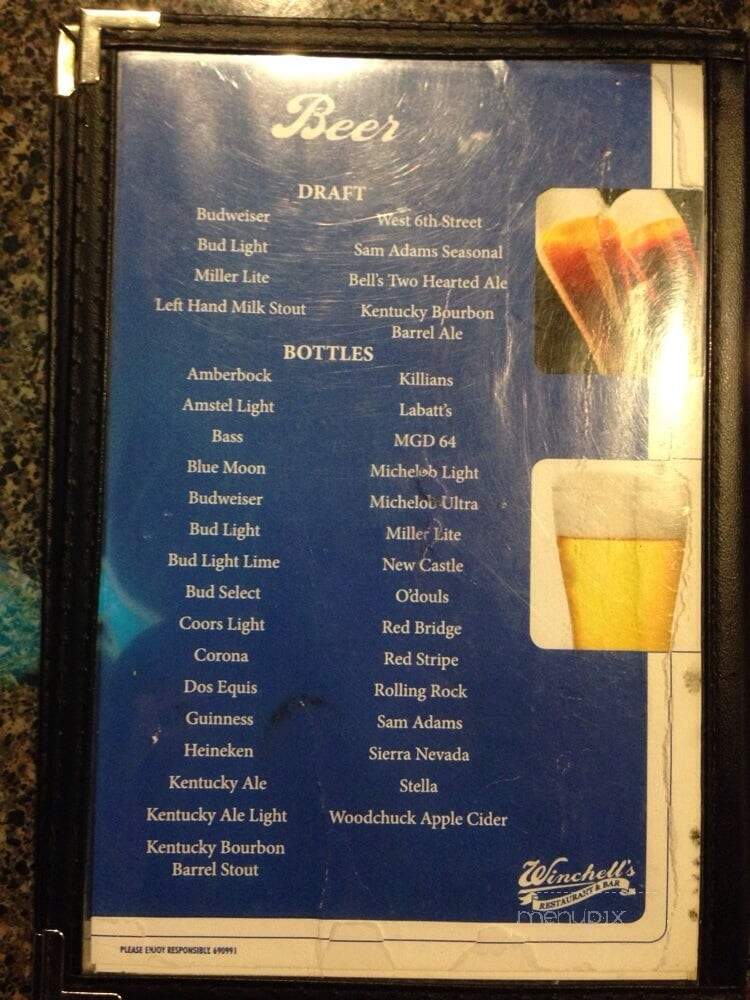 Winchell's Restaurant & Sports - Lexington, KY menu_pic