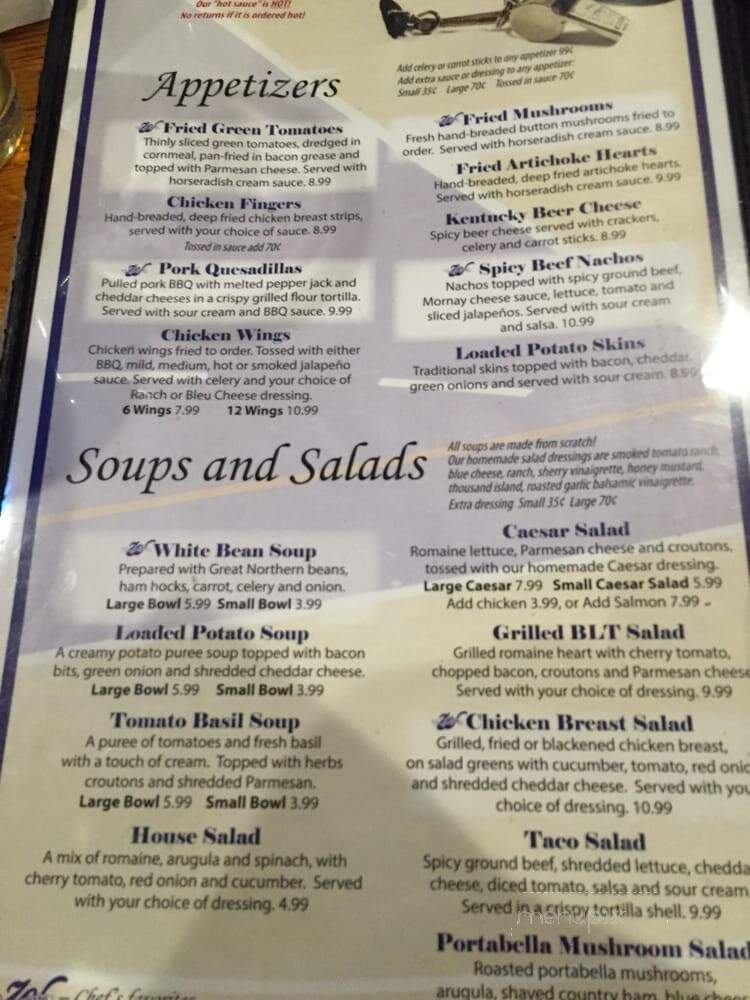 Winchell's Restaurant & Sports - Lexington, KY menu_pic
