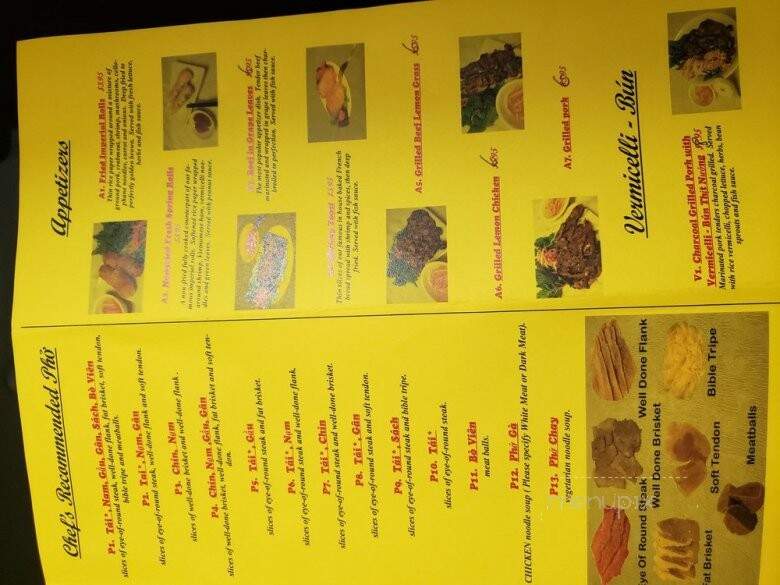 Saigonese Restaurant - Wheaton, MD menu_pic