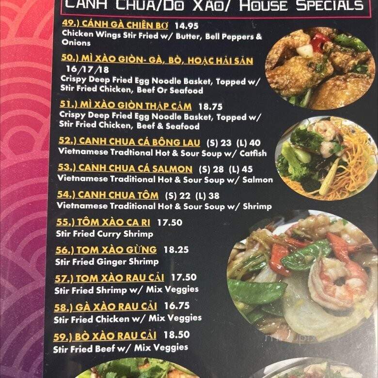 Vinh Chau Vietnamese Rst - Springfield, MA menu_pic