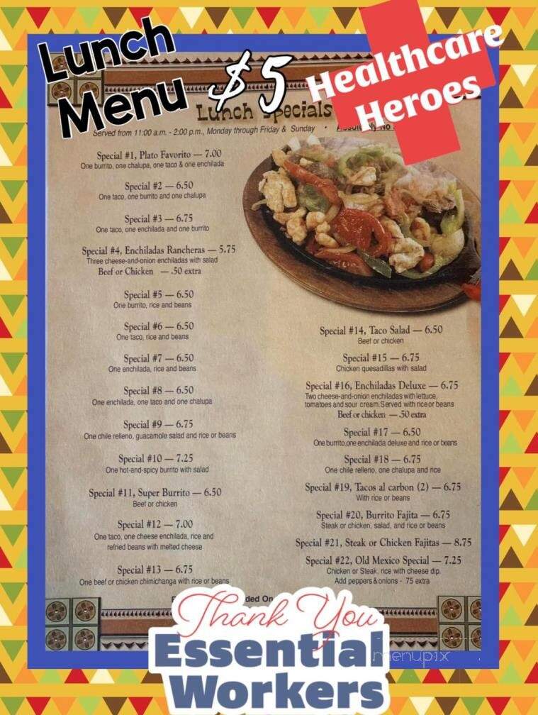 Laredo Grill - Philadelphia, MS menu_pic