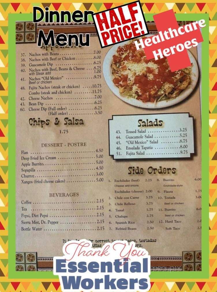 Laredo Grill - Philadelphia, MS menu_pic