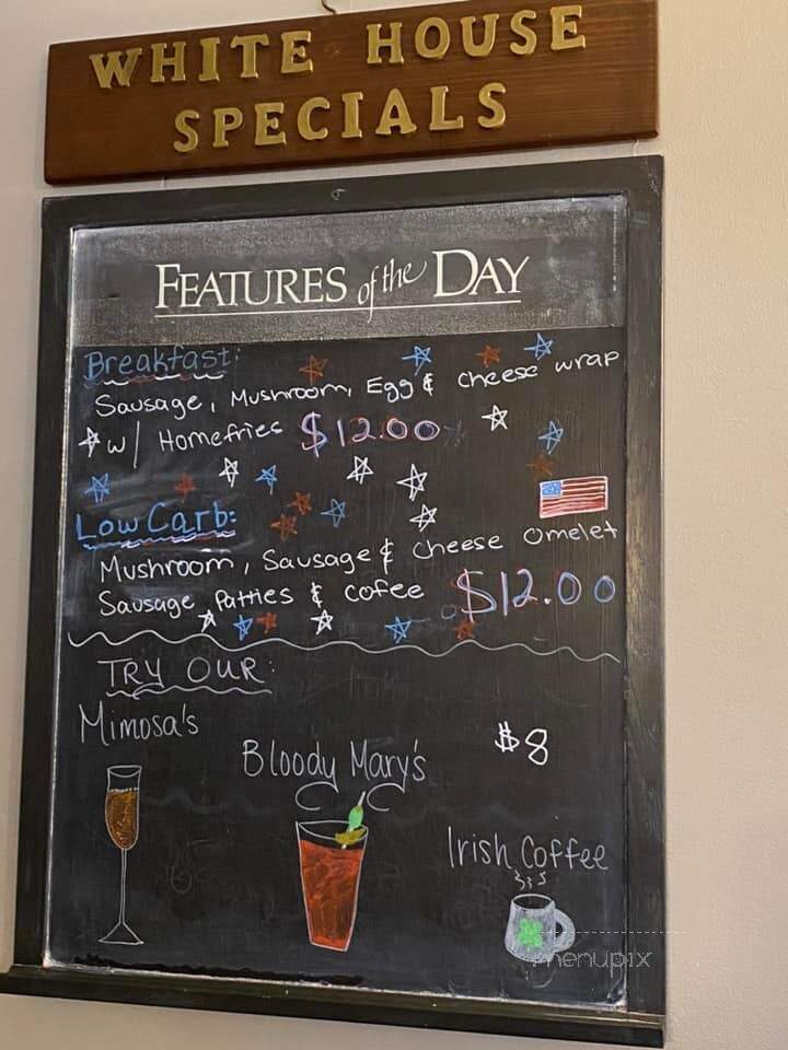 White House Restaurant - Ballston Spa, NY menu_pic