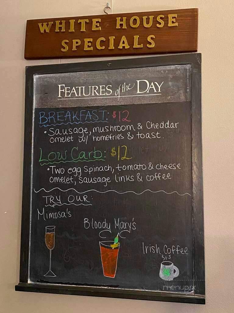 White House Restaurant - Ballston Spa, NY menu_pic