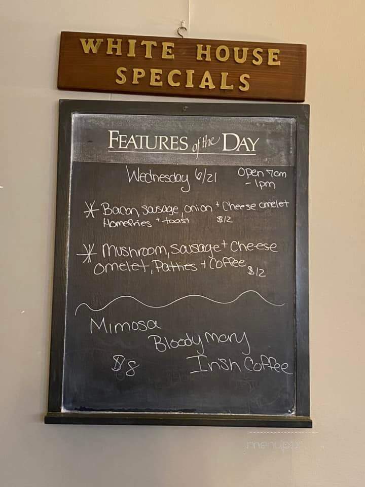 White House Restaurant - Ballston Spa, NY menu_pic