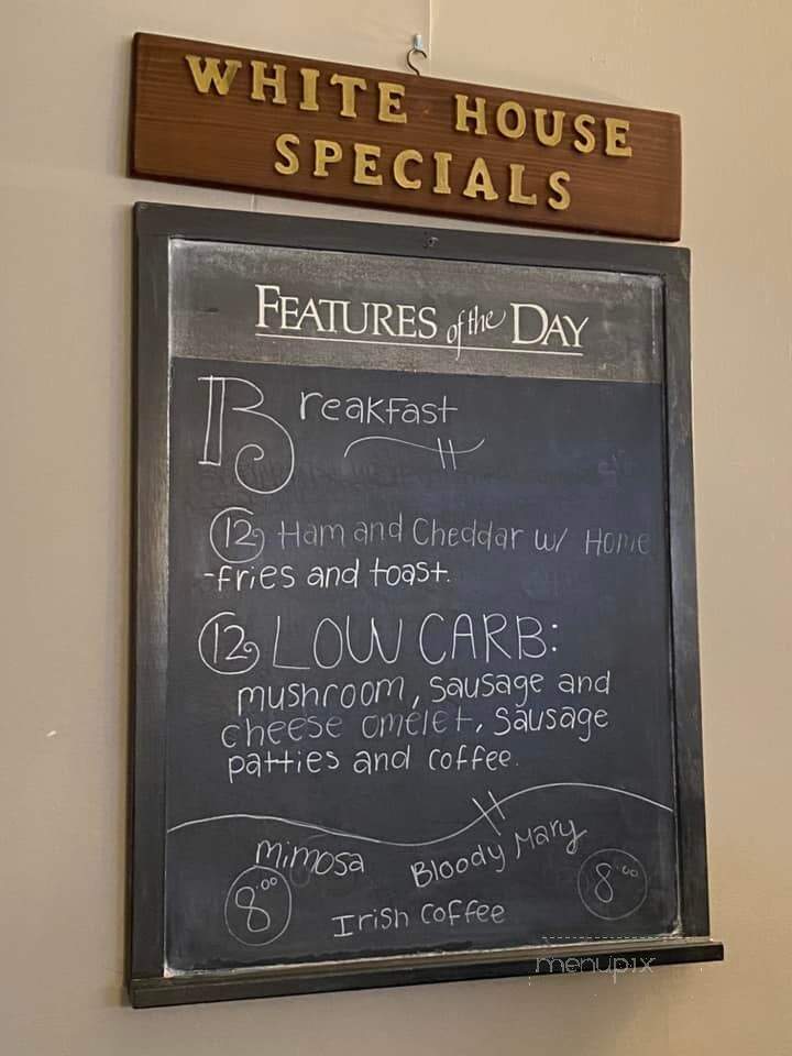 White House Restaurant - Ballston Spa, NY menu_pic