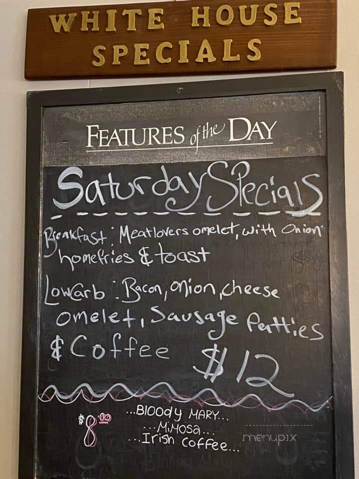 White House Restaurant - Ballston Spa, NY menu_pic