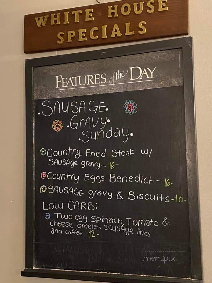 White House Restaurant - Ballston Spa, NY menu_pic