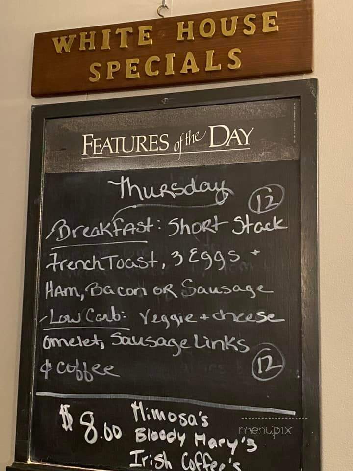 White House Restaurant - Ballston Spa, NY menu_pic