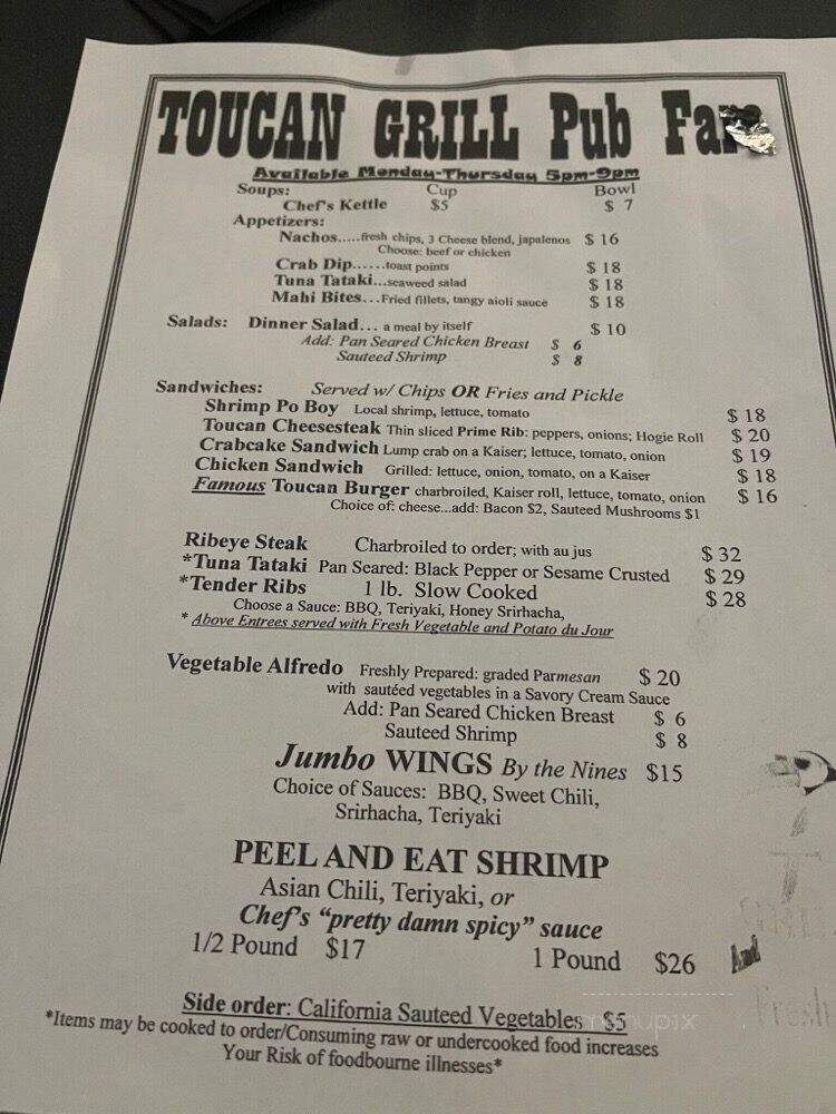 Toucan Grill & Fresh Bar - Oriental, NC