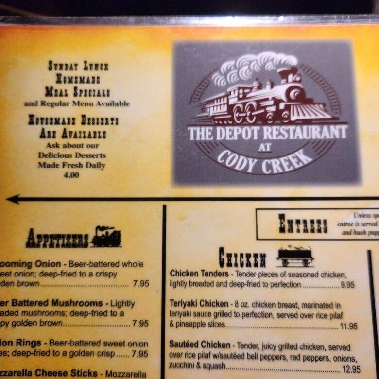 Depot - Dobson, NC menu_pic
